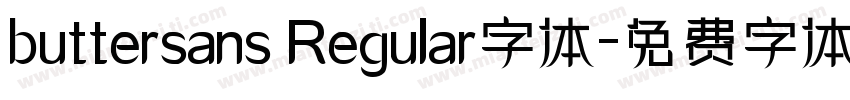 buttersans Regular字体字体转换